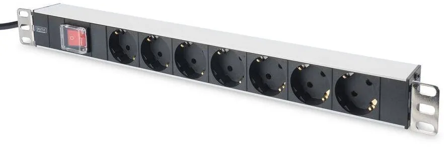 Accesoriu Retea Assmann Cablu Alimentare 7Porturi Schalter Alu 2m