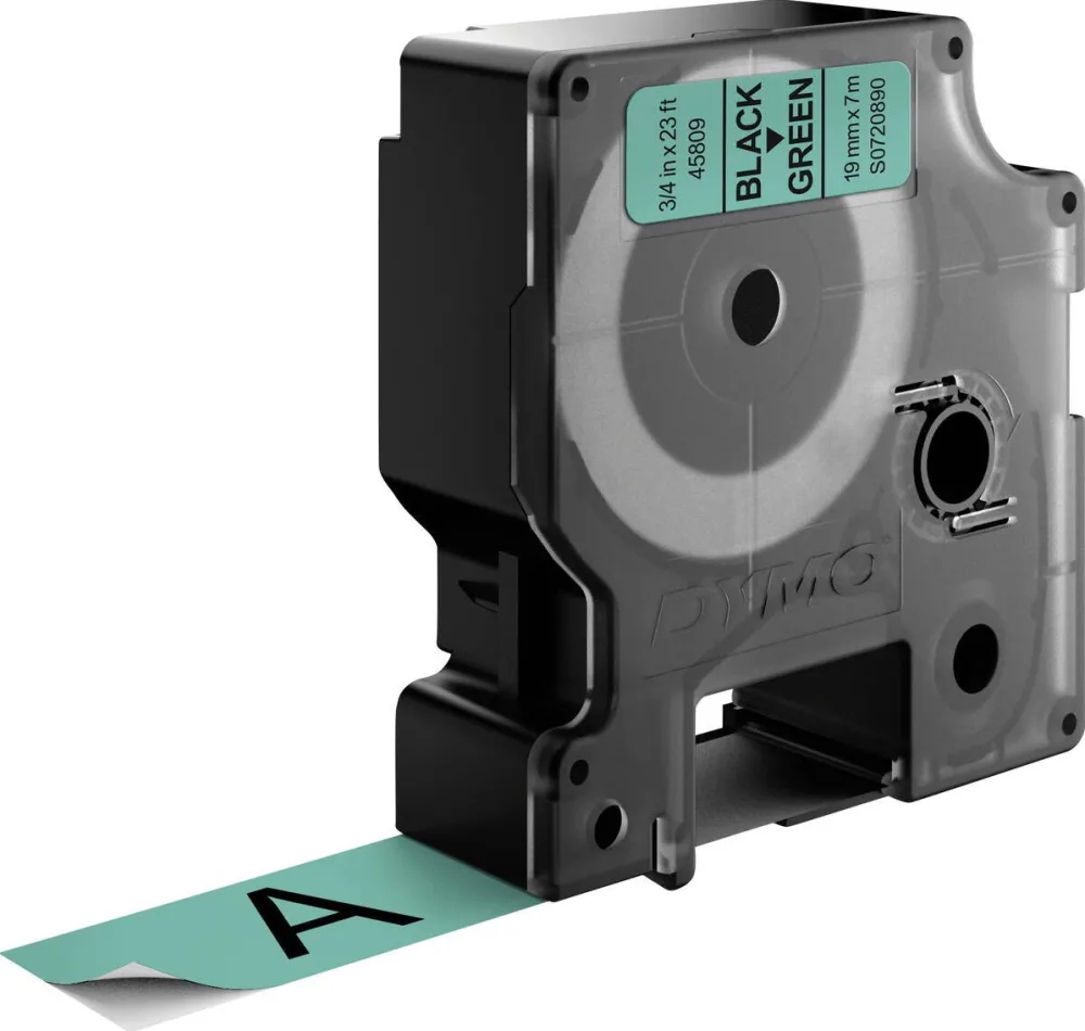 Consumabil Termic Dymo D1 19mmx7.0m Negru->Verde