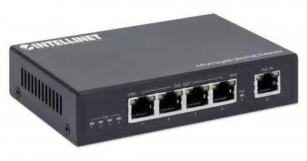 Intellinet 4-Port Gigabit Ultra PoE-Extender 90W um 100m