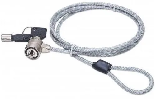 Accesoriu Laptop MANHATTAN Suport de securitate 1,4m cablu de otel 2 chei
