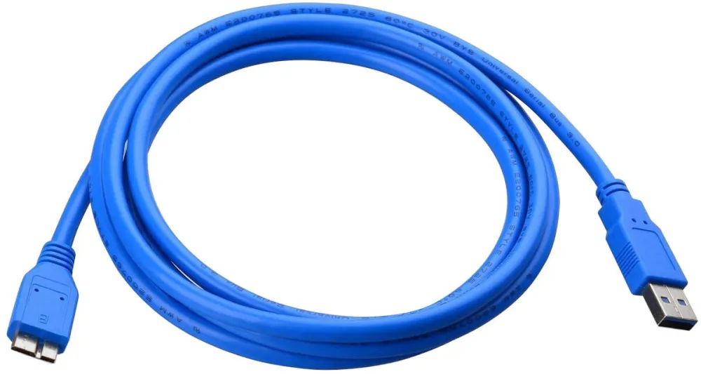 Cablu TECHLY USB3.0  Stecker Typ A Micro B, 2m blau