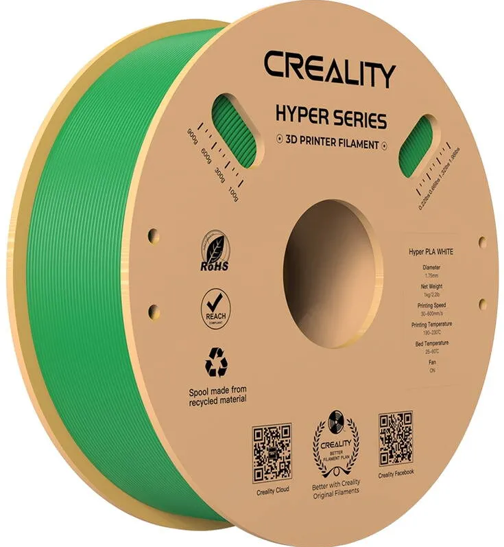 Filament CREALITY Hyper-PLA, Green, 1 kg