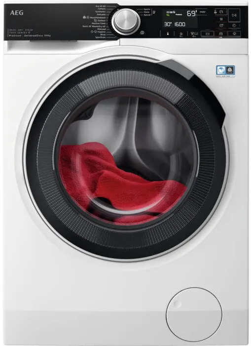 AEG Masina de spalat rufe cu uscator LWR75965O, Spalare 9 kg, Uscare 6 kg, 1600 RPM, Clasa A, Inverter, ProSense, ProSteam, Alb