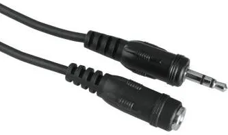 HAMA Audio Cable, 3.5 mm Jack Plug/Socket, Stereo, 2.5 m