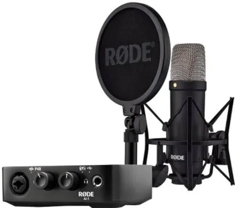 Microfon Rode RØDE NT1 Signature Black + AI-1 Studio Kit MK2 - complete studio set