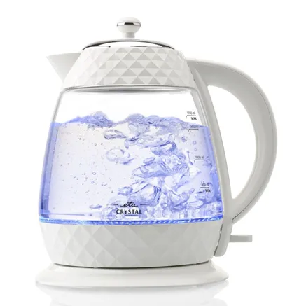 ETA ETA315490010 Crystal Kettle, 1,7L, Glass/White
