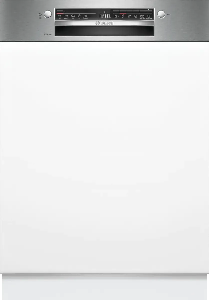 BOSCH Masina de spalat vase partial incorporabila Bosch SMI2ITS09E, 13 seturi, 5 programe, ExtraDry, Tab-count, Silence on demand, Home Connect, EcoSilence Drive, 60 cm, Clasa E