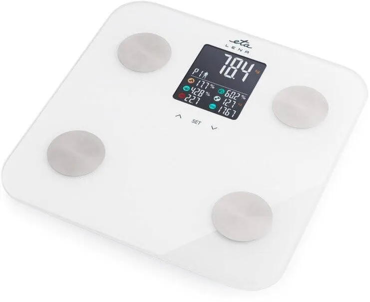 Cantar ETA ETA378190000 Lena Personal, Capacity 180 kg, Accuracy 100 g, White
