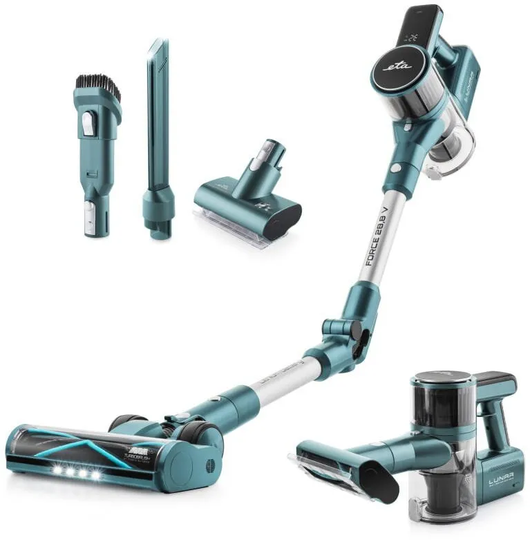 Aspirator ETA ETA423890000 Lunar Stick, Cordless, Operating time 50 min, Blue/Green