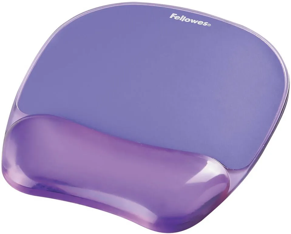 Mouse pad FELLOWES CRYSTAL Mouse & Wrist Pad gel purple