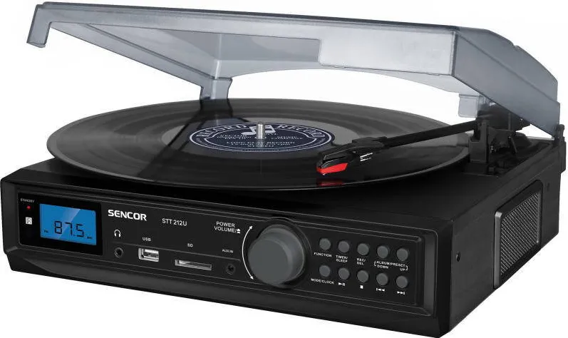 Pick-up SENCOR Gramophone STT 212U Tuner FM, USB/SD, MP3, B
