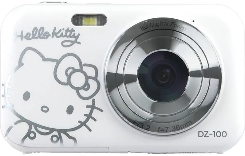 Aparat foto compact Yashica DZ-100 Hello Kitty YAS-DZ10HK-WH 44 MP alb
