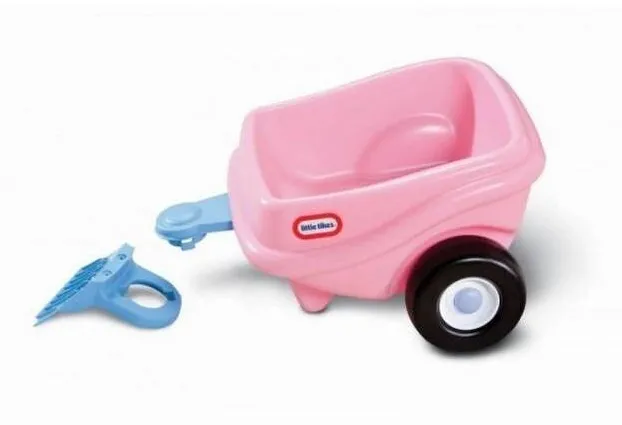 Little Tikes Remorca Little Tikes pentru Cozy Coupe, din plastic rezistent, cu roti, roz, 1 buc