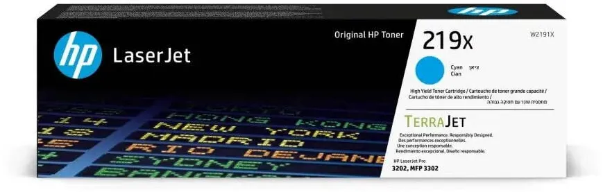 Toner imprimanta HP Cartus de toner original HP 219X Cyan (W2191X)