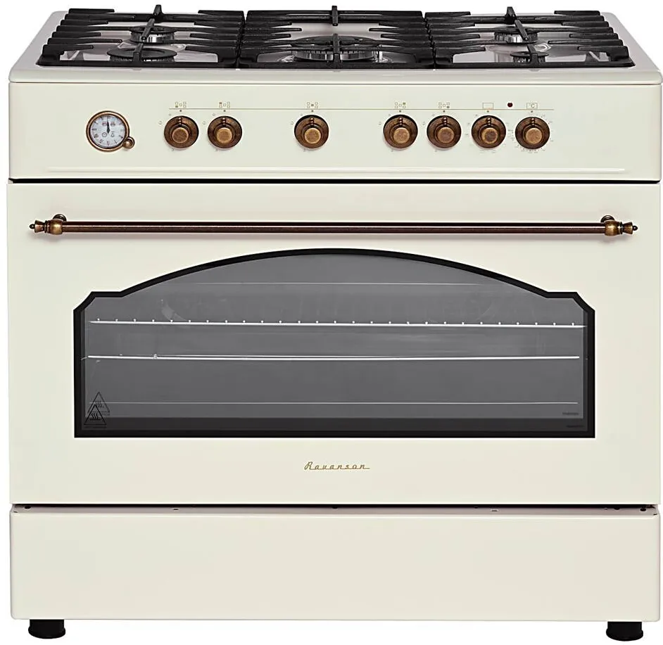 Ravanson Retro KWGE–90ARC gas and electric (cream)