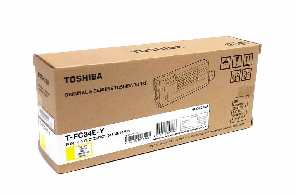 Toner imprimanta Toshiba Toner imprimanta, Toshiba, TFC34E, Galben