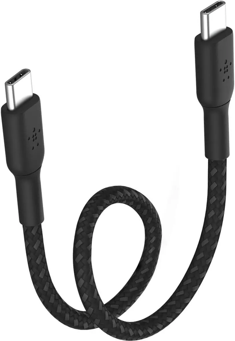Accesoriu Retea BELKIN Cablu Belkin Boost Charge Braided USB-C pentru USB-C 15cm, negru