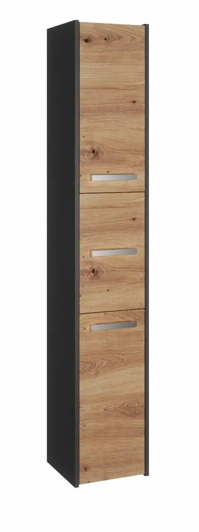 TOP E SHOP Topeshop S33 ANTRACYT/ARTISAN bathroom storage cabinet Oak