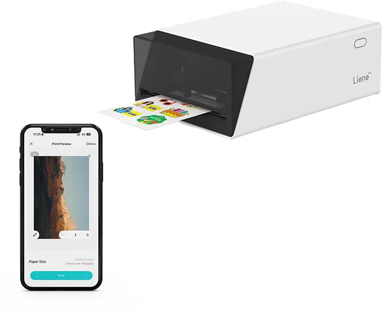 Imprimanta termica Liene Imprimanta foto portabila 2-in-1 Liene Pix Cut