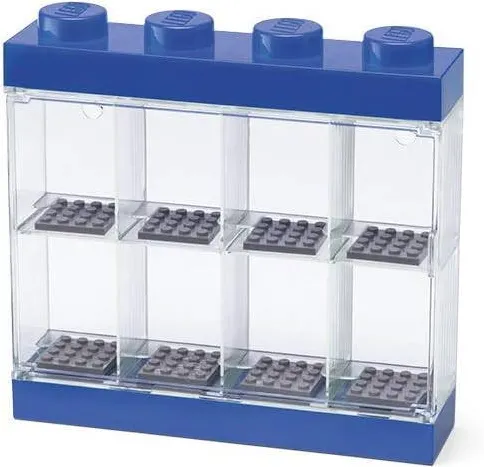 Room Copenhagen LEGO minifigures display case blue, storage box (transparent, transparent)