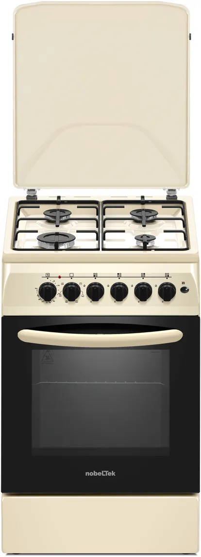 Aragaz mixt NobeLTek NLT 5604B/E1 50 cm bej