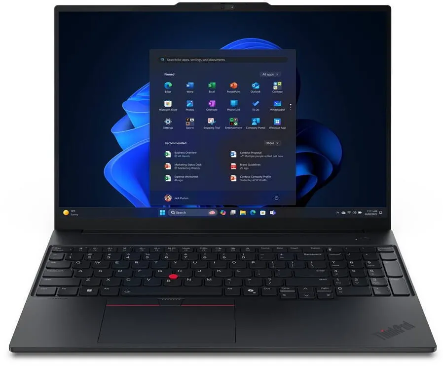 Laptop Lenovo ThinkPad E16 Gen 3 Copilot+ Intel Core Ultra 5 226V 16inch WUXGA 16GB 512GB Windows 11 Pro Negru