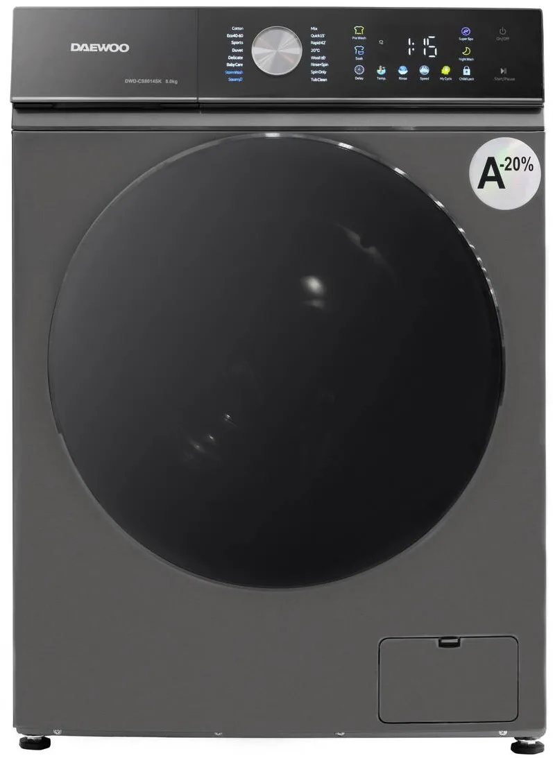Masina de spalat rufe DAEWOO DWD-CS8014SK 8 kg 1400 rpm silver