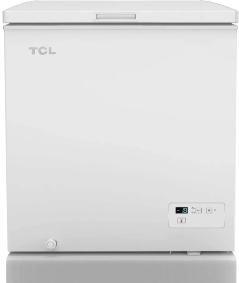 TCL Lada Frigorifica TCL CF140EWE0, 140 L, defrost, Control electronic, lumina LED, 1 cos, Clasa E, Alb