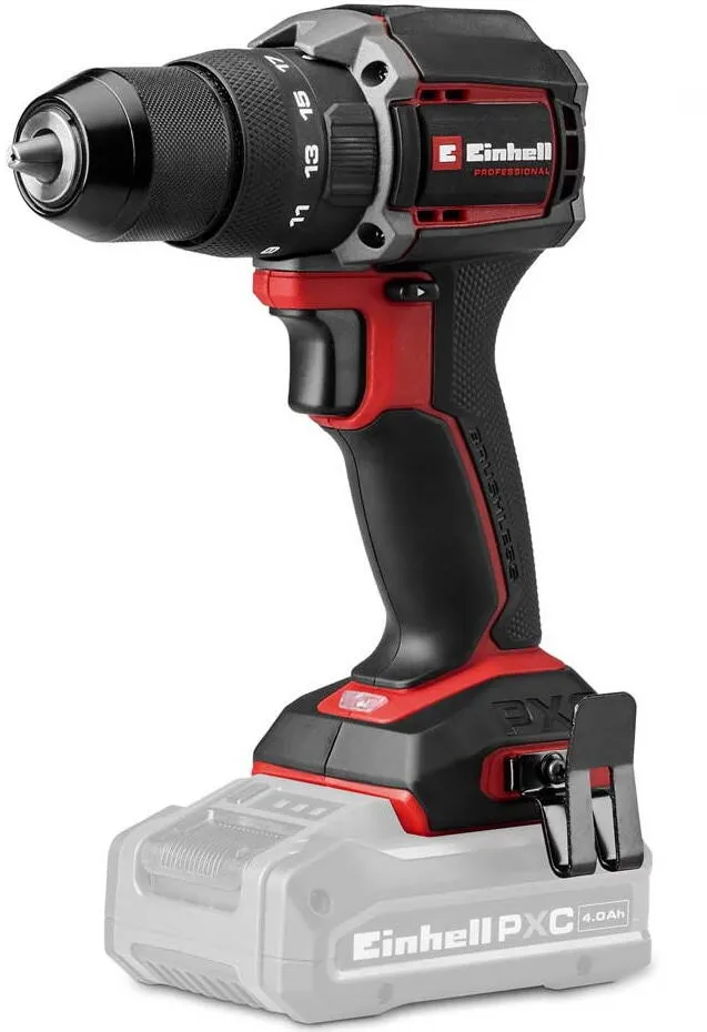 Einhell Masina de gaurit cu percutie pe acumulator Einhell Professional TP-CD 18/70-C Li-i BL - Solo Power X-Change, 18 V, brushless, 70 Nm, anti-kickback, mandrina 13 mm, 2 viteze, fara baterie