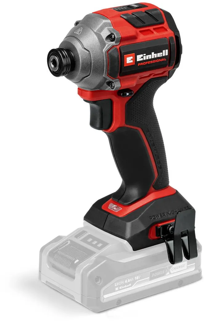 Einhell Filetanta cu impact pe acumulator Einhell Professional TP-CI 18/250-C Li BL-Solo Power X-Change, 18 V, cuplu 250 Nm, brushless, prindere hexagon interna, LED, fara baterie