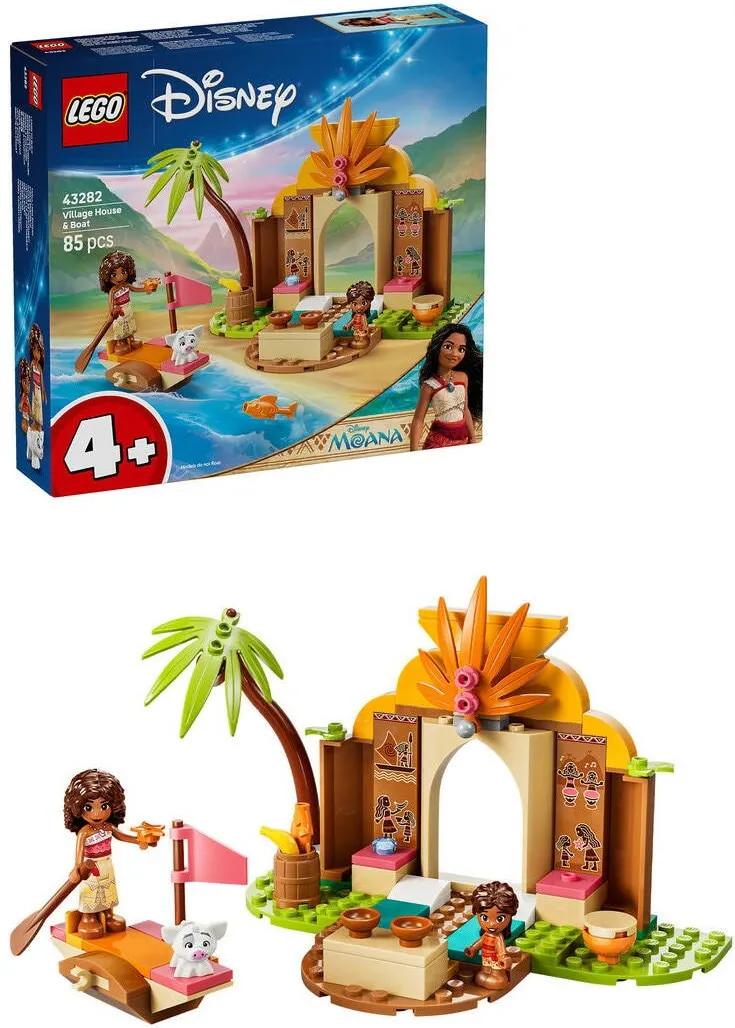 LEGO Disney Princess - Casa traditionala si barcuta 43282, 85 piese