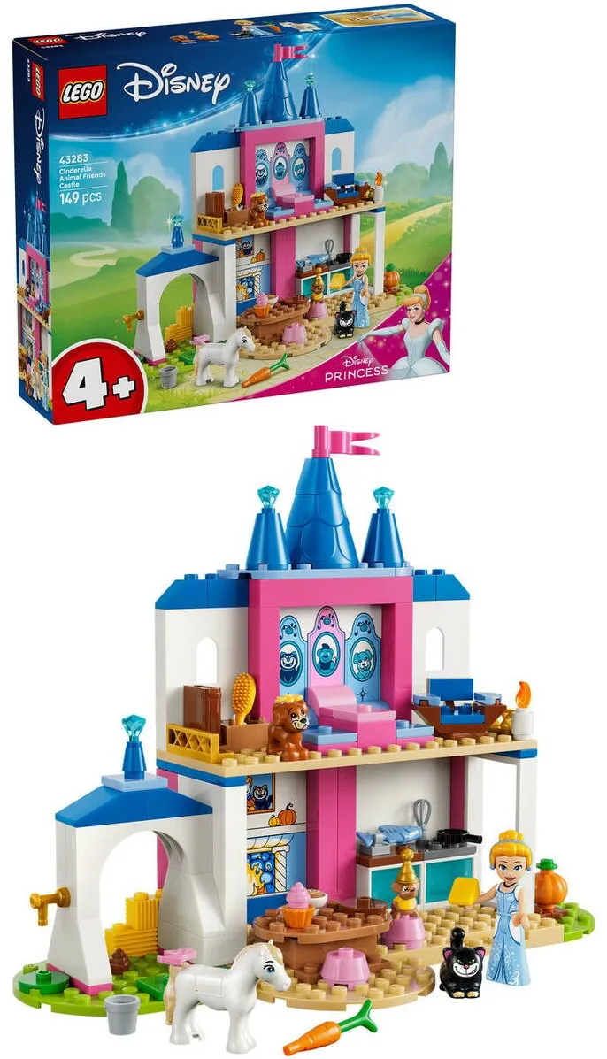LEGO Disney Princess - Castelul cu animalute al Cenusaresei 43283, 149 piese