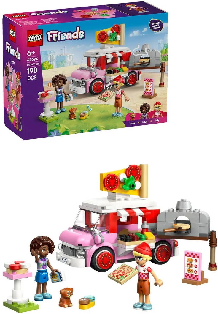 LEGO Set de constructie Friends Furgoneta de pizza 42694, 190 piese