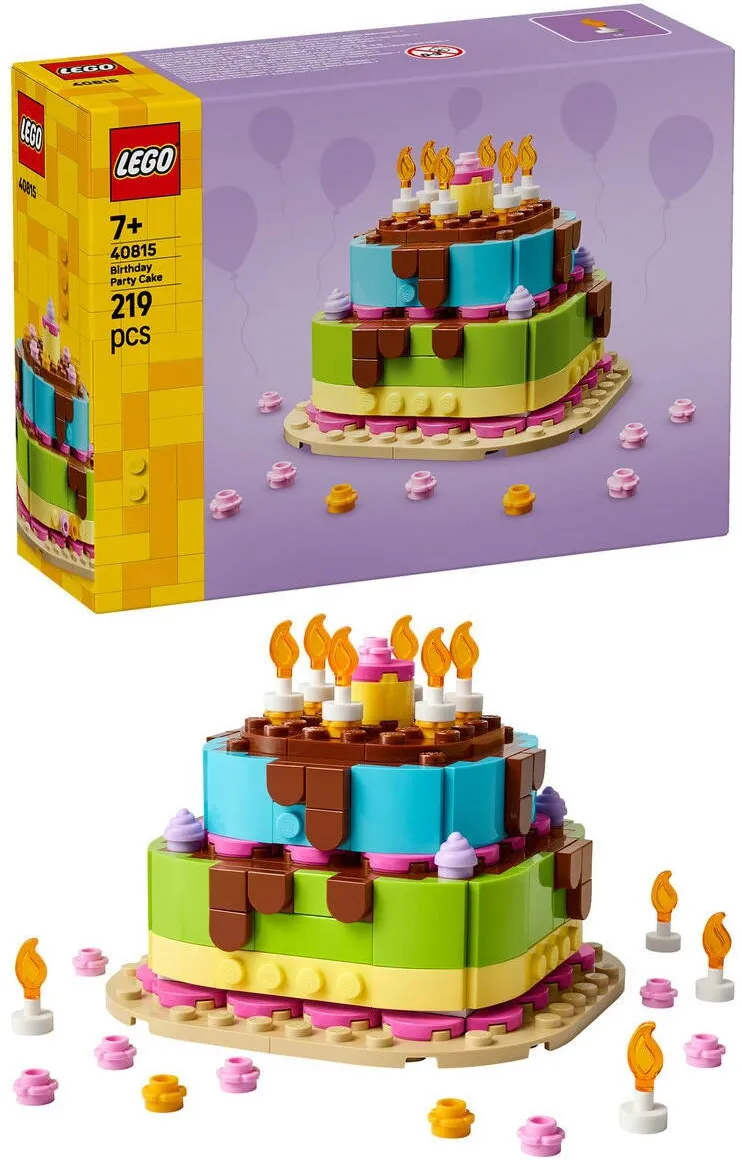 LEGO Iconic - Tort pentru petrecerea de zi de nastere 40815, 219 piese