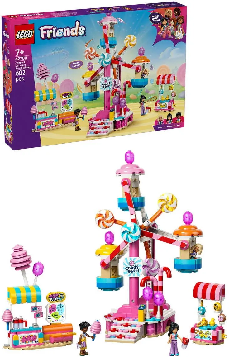 LEGO Set de constructie Friends Roata Ferris cu bomboane si briose 42700, 602 piese