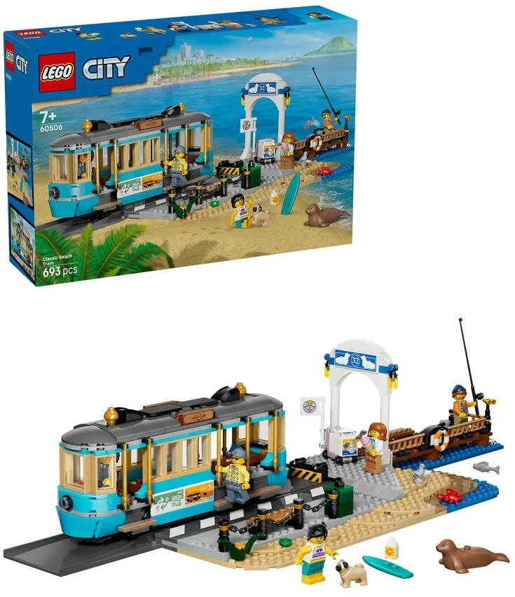 LEGO City - Tramvai de plaja clasic 60506, 693 piese