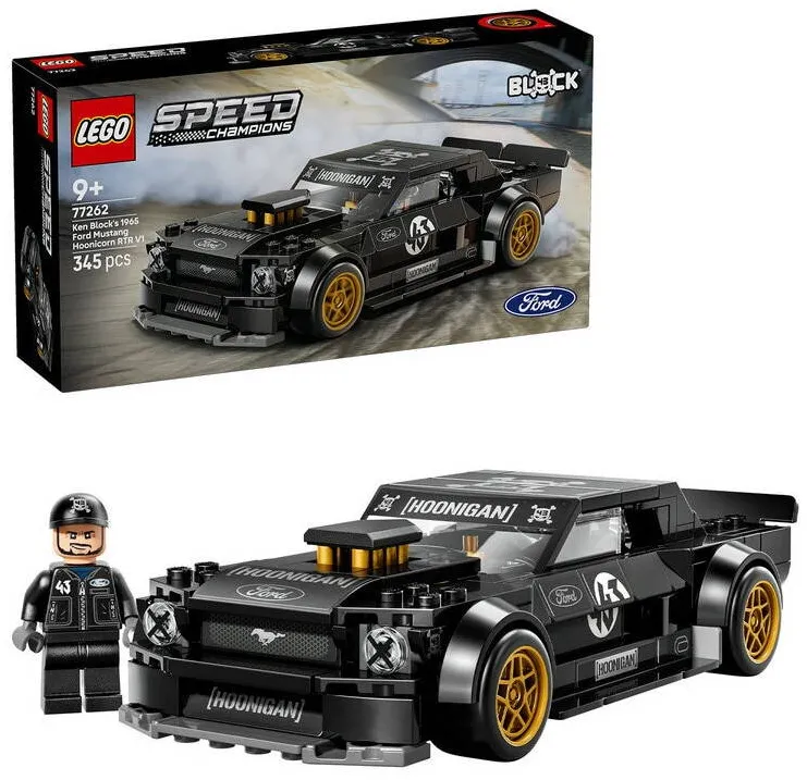 LEGO Speed Champions - 65 Ford Mustang Hoonicorn V1 al lui Ken Block 77262, 345 piese