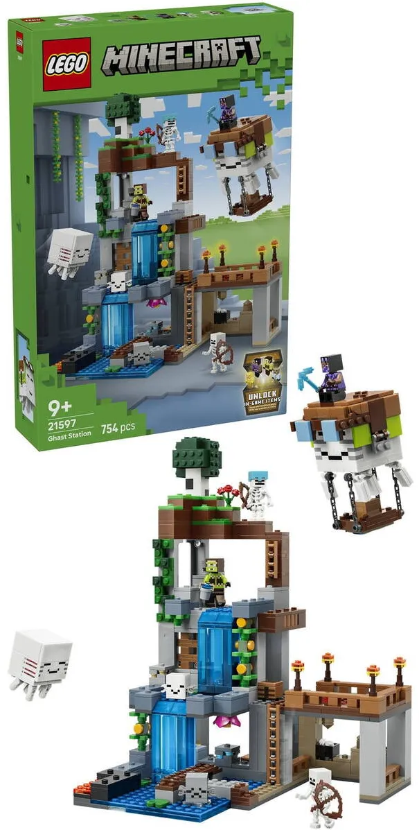 LEGO Minecraft - Statie de mobi Ghast 21597, 754 piese