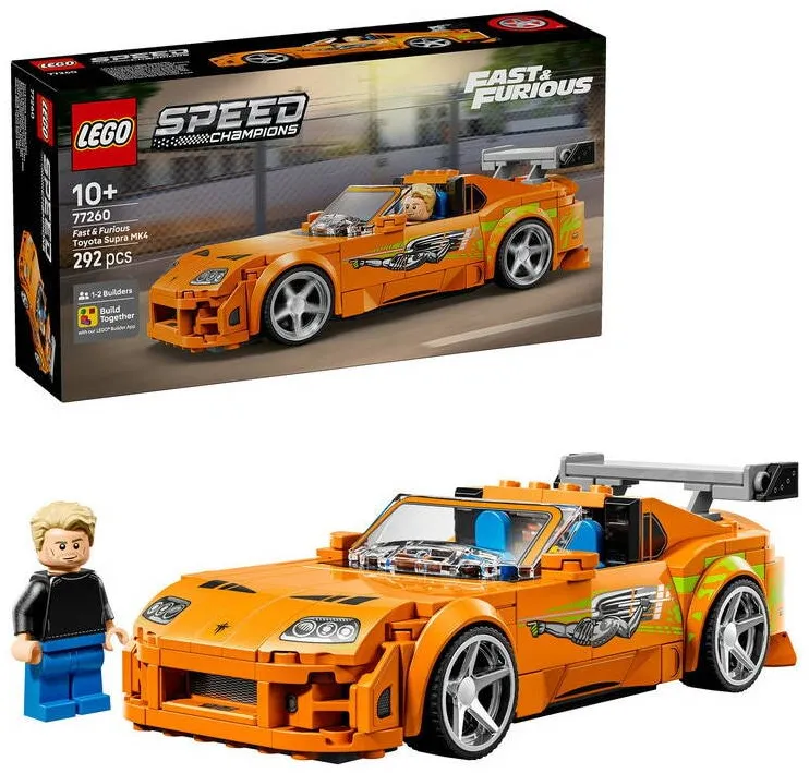 LEGO Speed Champions - Toyota Supra MK4 din Furios si iute 77260, 292 piese