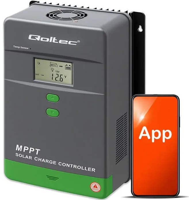 QOLTEC Regulator Solar MPPT Qoltec 60A, Sistem Fotovoltaic 12V 24V Auto Detectare, Baterii LiFePO4 GEL AGM, Bluetooth App, Display LCD, Protectii Multiple, Eficienta Maxima, Ideal Rulote, Barca, Cabane Izolate
