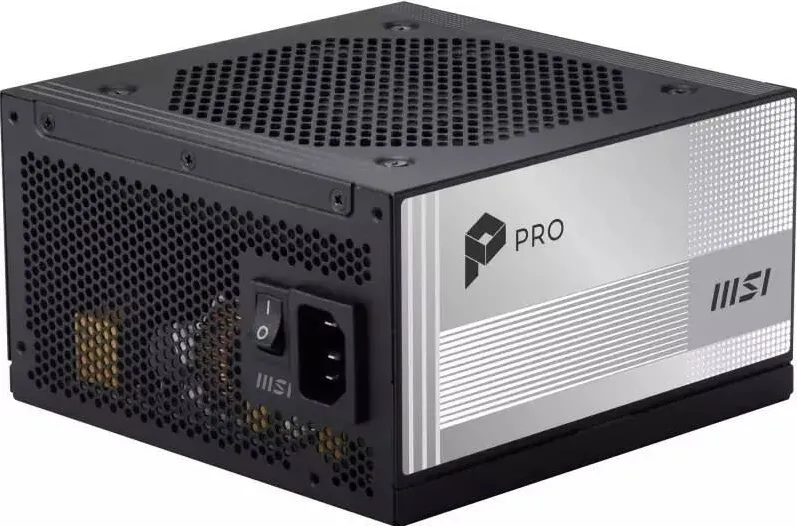 Sursa PC MSI PRO A850PL PCIE5 850W 120mm 80 Plus Platinum aPFC power supply