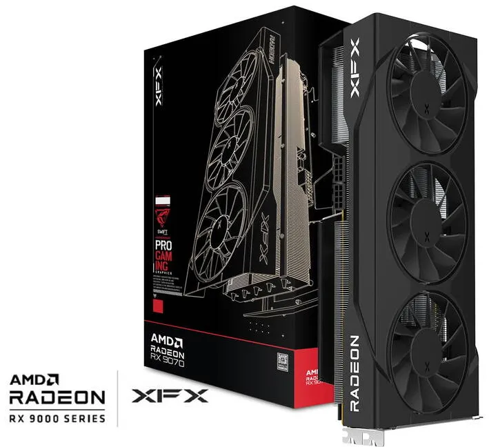 Placa Video XFX XFX Swift RX 9070GRE Trip F. G. 12GB graphics card