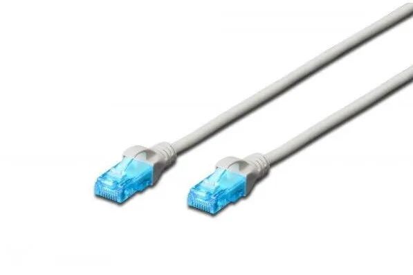 Cablu Assmann Cablu U / UTP Digitus Patch Cord, Cat. 5E, Pvc, 15m, Gri