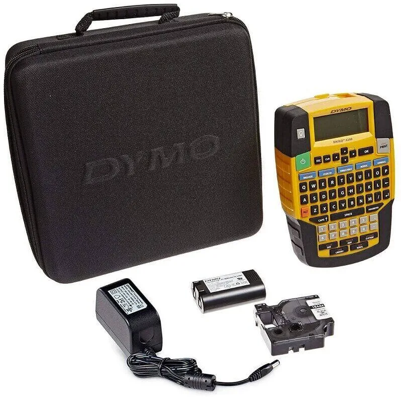 Imprimanta termica Dymo Rhino Kit 4200 6/9/12/19mm Rhino-Bänder Qwerty EU