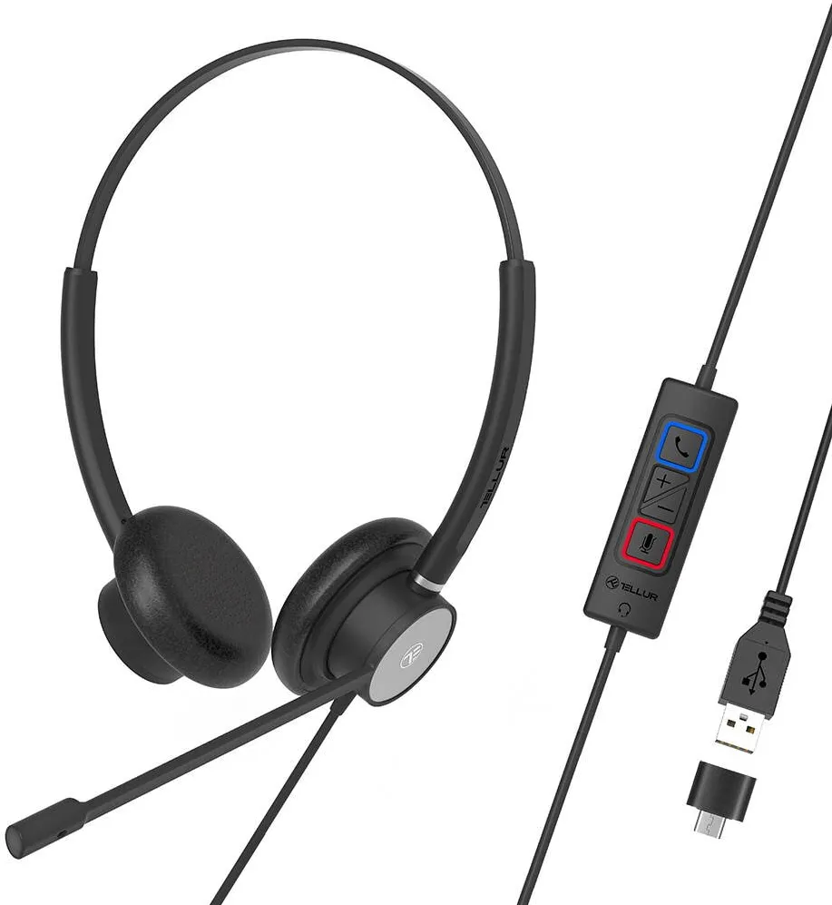 Casti Tellur Casti Tellur Voice 320 USB, negru