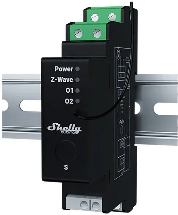 Shelly DIN rail relay with energy measurement Shelly Qubino Wave Pro Shutter