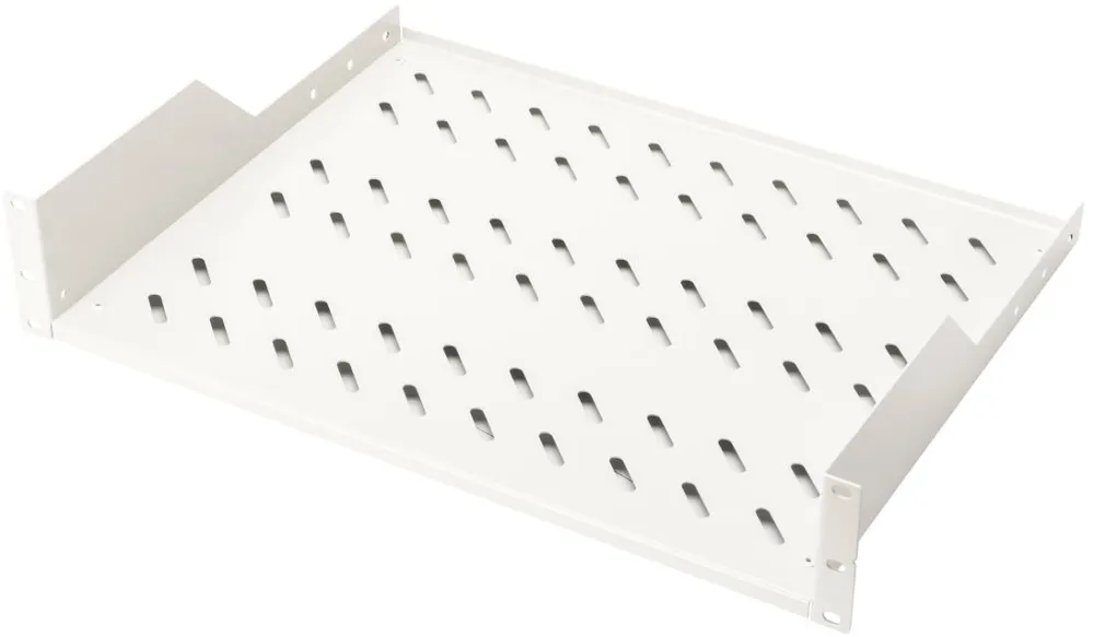Rack Digitus 2U shelf for racks from 450 mm depth 88x482x349 mm, up to 25 kg, grey (RAL 7035)