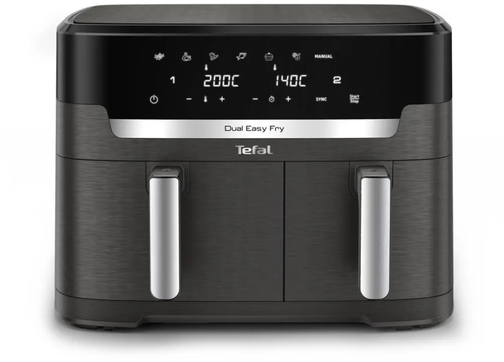 Friteuza cu Aer Cald TEFAL Easy Fry Dual XXL EY942HE0 Double 11 L Stand-alone 2020 W Hot Grey