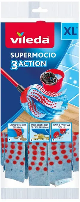VILEDA 3Action Velour XL mop refill