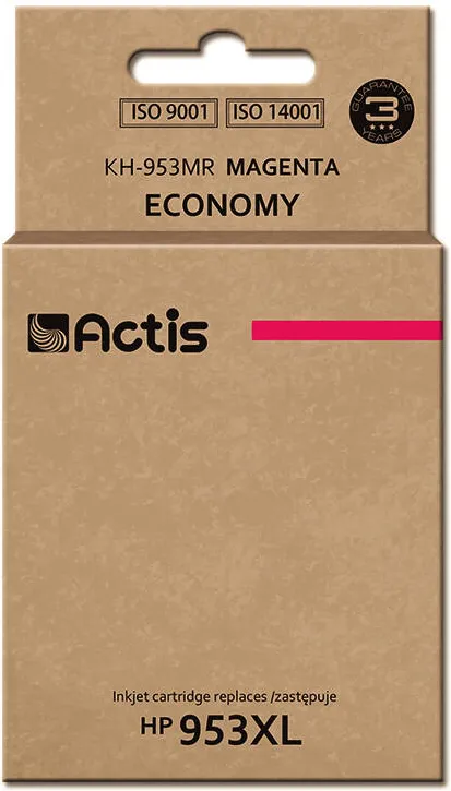 Cartus Imprimanta ACTIS Compatibil KH-953MR for HP printer; HP 953XL F6U17AE replacement; Standard; 25 ml; magenta - New Chip